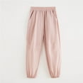 thumbnail image 2 of ZACPNCV Girls Summer Pants Cute Loose Palazzo Harem Trouser with Pockets Pink 5-6 Years, 2 of 4