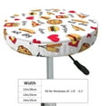 thumbnail image 4 of Naloa Fast Food Round Bar Stool Cushion Cover 12-14 inch, Fits Kitchen, Office, Restaurant Chairs - 14 inch, 4 of 7