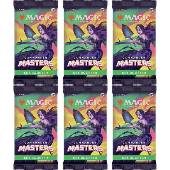 6 Packs MTG Set Booster Pack Lot MTG Commander Masters