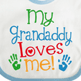 thumbnail image 4 of Inktastic My Grandaddy Loves Me Boys or Girls Baby Bib, 4 of 4