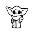 thumbnail image 1 of Vinil decorativo MARKPRO Baby Yoda 60 X 60 cm, 1 of 3