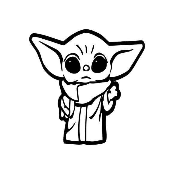 Vinil decorativo MARKPRO Baby Yoda 60 X 60 cm