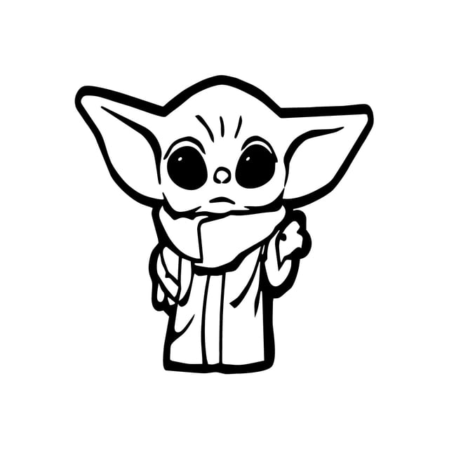 Vinil decorativo MARKPRO Baby Yoda 60 X 60 cm