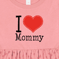 thumbnail image 4 of Inktastic I Love Mommy Heart Girls Baby Dress, 4 of 5