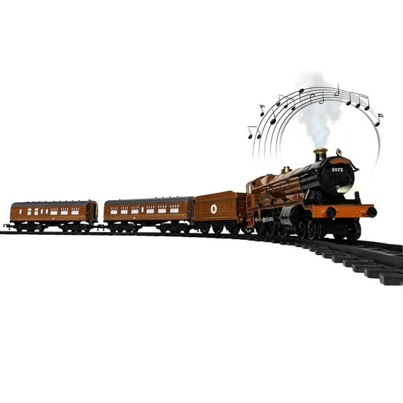 Lionel Train Jouet Express de Poudlard à Pile avec Bluetooth, Locomotive, Voitures de Train, & Rail avec Effets de Sons, Lumières et Fumée de Vapeur d'Eau Authentiques