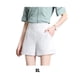 thumbnail image 5 of Sonducket Señora primavera verano alta cintura A-line pantalones cortos sueltos cómodo traje elástico conveniente bolsillos negro blanco Prendas para la parte inferior del cuerpo Blanco SG, 5 of 6