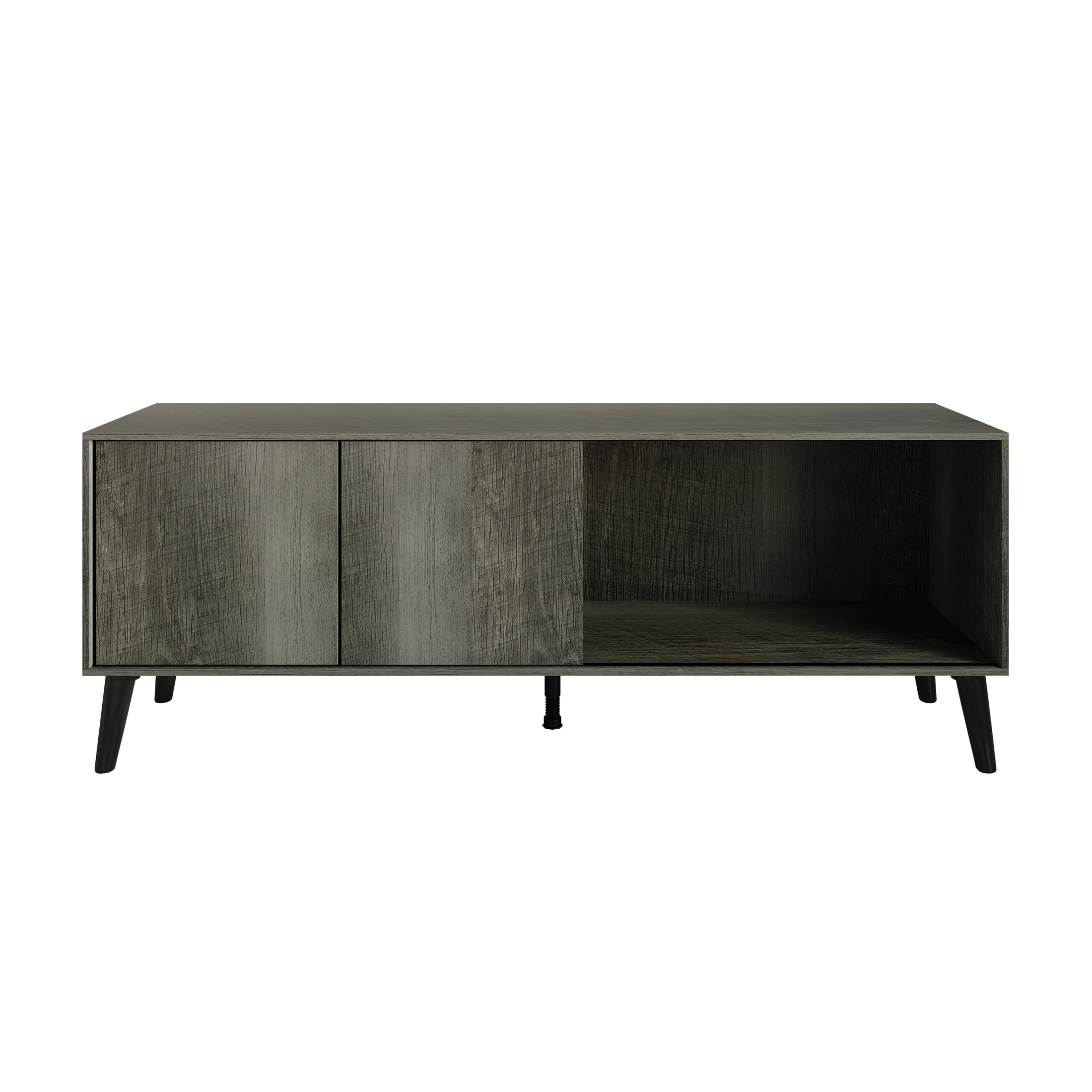 Castle Place Comtemporary TV Stand Console for TVs up to 65", Grey