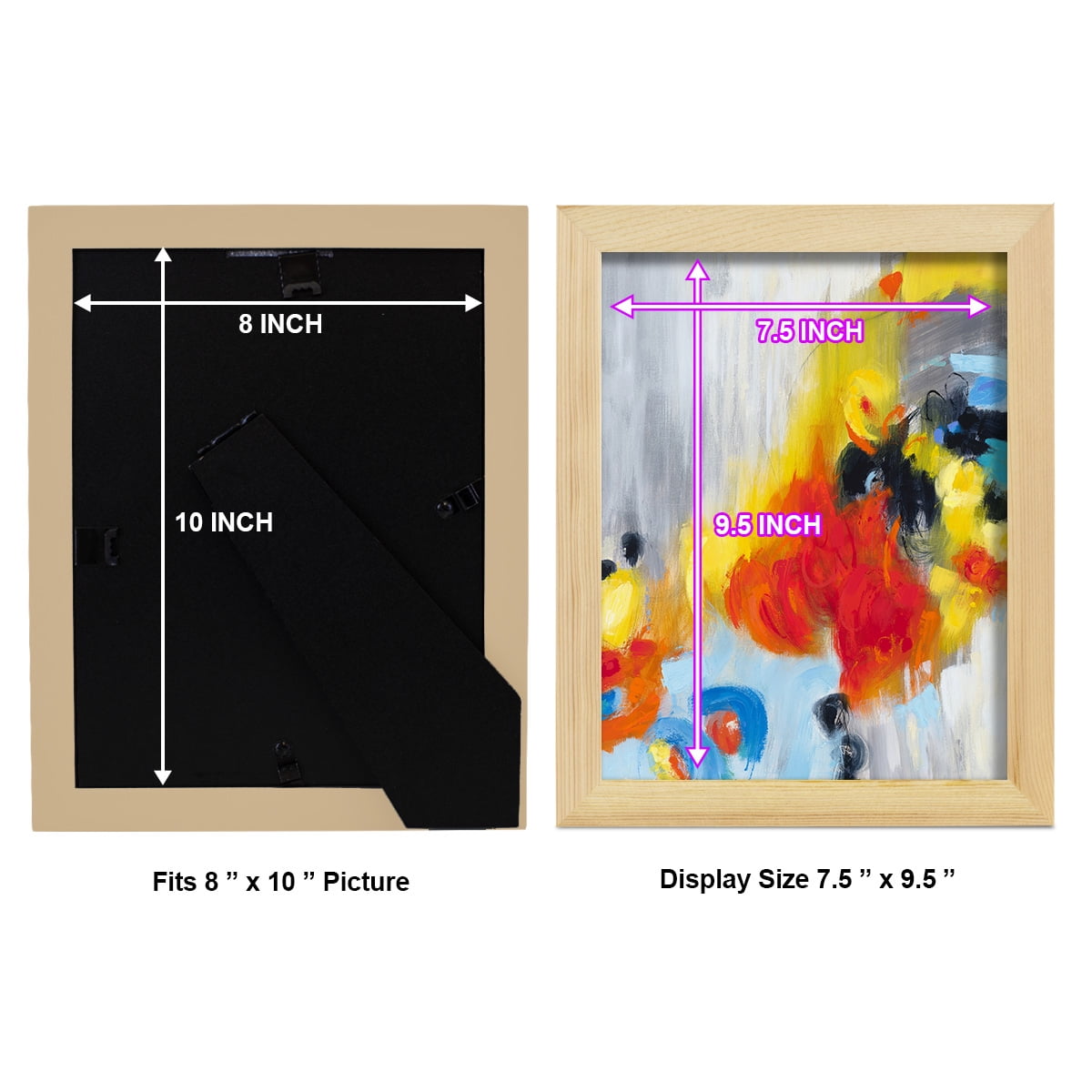 In the Loop I -Framed Print w/glass-Natural Wood