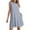 Blue, variant on NXMZXB Summer Dresses for Women 2025 Loose Fit Casual Striped Sundresses Beach Cover Ups Sleeveless Crewneck Tshirt Swing Dress with Pockets Pink L
