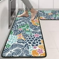 thumbnail image 2 of Kitchen Rugs Sets Of 2,Pioneer Flower Floral Print Pattern Anti Fatigue Kitchen Mat Rugs Non Slip Washable,Decorative Kitchen Floor Mats for Kitchen,Sink,Laundry,17"x47"+17"x47", 2 of 5