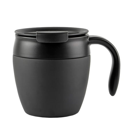 

縲殖LKP縲・vacuum Insulation Mug 330ml With lid exclusive black BLKP black AZ-5028// Steel