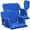 Blue, variant on 20" Wide Bleacher Seats with Back Support – 2-Pack Reclining Stadium Chairs, Padded Cushion, Anti-Slip Base, 6 Adjustable Angles, Armrests & Storage Pockets for Sports Events