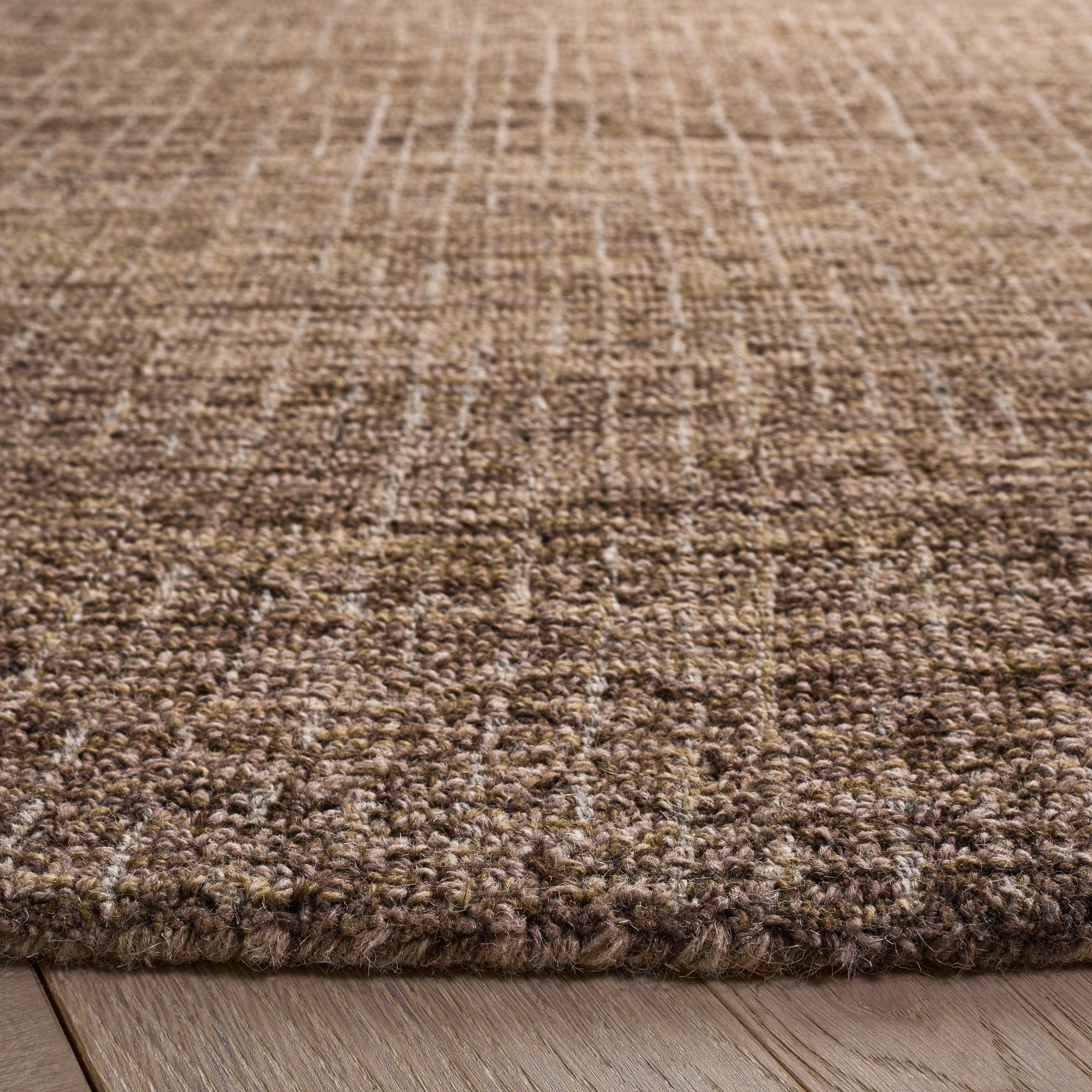 Safavieh Abstract Delia Distressed Wool Area Rug, Brown/Beige, 6' x 6' Round