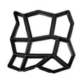 thumbnail image 1 of Molde para construir pavimentos de plástico DIY Toystoory moldes de ladrillos de cemento para pavimentación negro 35 * 35 * 3.6cm, 1 of 6