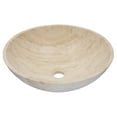 thumbnail image 4 of Eden Bath Travertine Bowl Stone Circular Vessel Bathroom Sink, 4 of 17