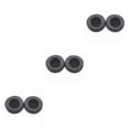 thumbnail image 4 of QualitChoice Coussinets d'Oreilles pour Casque de Jeu Rond en Cuir Manches en Maille Remplacement pour Skullcandy HES2.0 Noir 3Ensemble, 4 of 6