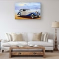 thumbnail image 5 of Startonight Canvas Wall Art Abstract - Retro Blue White Car Painting - Framed 24" x 36"&nbsp;, 5 of 6