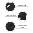 thumbnail image 4 of NISVIYA Winter Oversized Sweatshirts for Women Fall Trendy Basic V Neck Long Sleeves Pullover, 4 of 5