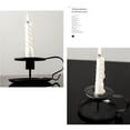 thumbnail image 3 of Candle Holder European Style Black Painted Iron Iron Candlestick Vintage Candle Base, 3 of 7