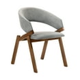 thumbnail image 3 of Armen Living Arcadia and Talulah Round Wood 5-Piece Dining Set in Gray/Brown, 3 of 8