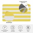 thumbnail image 4 of Yellow Striped Doormat Outdoor Entrance 18"x30", Modern Simple Monochrome Geometric White Absorb Moisture Dirt Door Mats, Non-Slip Rubber Backing Floor Mats Indoor, Low-Profile Front Door Rugs, 4 of 9