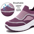 thumbnail image 3 of BERANMEY Women's Slip On Walking Shoes Lightweight Breathable Mesh Sneakers with Arch Support Soft Foam Cushion for Work Casual Comfort Non Slip, 3 of 9