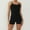 Black, variant on Miluxas Womens Jumpsuits Unitard Bodysuits One Piece Shorts Rompers Yoga Sleeveless Backless Bodycon Outfits Red 4(S)