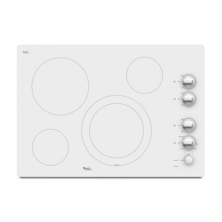 Whirlpool G7ce3034xp Gold 30 White Electric Smoothtop Cooktop Whirlpool G7ce3034xp Gold 30 White Electric Smoothtop Cooktop