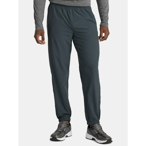 Athletic Works Men's and Big Men's Woven Track Pants, Sizes S-3XL