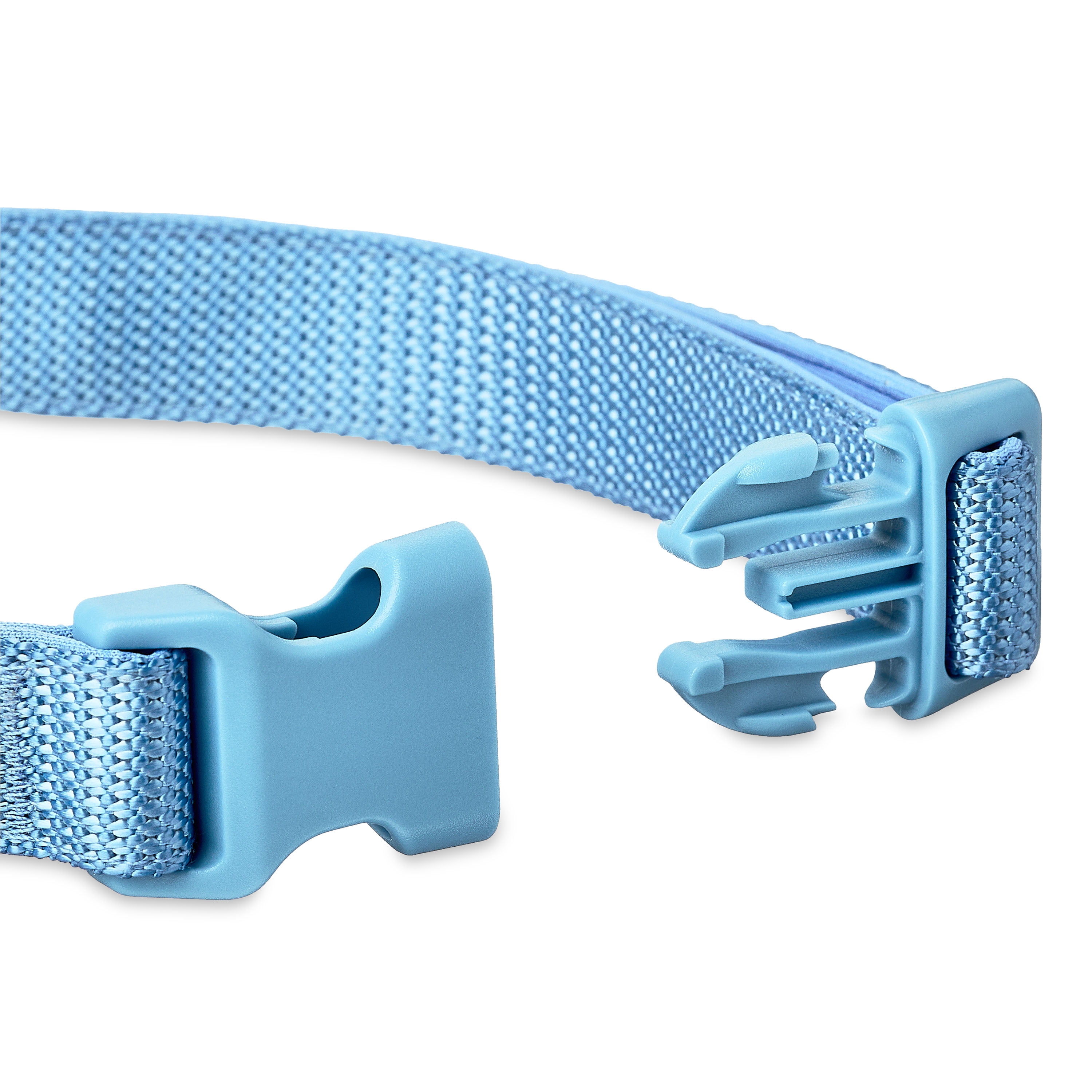Vibrant Life Neoprene Cushioned Adjustable Dog Collar, Soft Blue, L