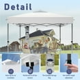 thumbnail image 6 of Summit Living 10 x 10 Ft Pop-up Canopy Tent Straight Legs Instant Canopy for Outside with Wheeled Bag – White, 6 of 9