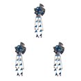 thumbnail image 3 of Guardurnaity Agregue un toque de elegancia al peinado con tocados antiguos y borlas hechas a mano y telas exquisitas hechas a mano blue Type1 NO1, 3 of 6
