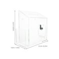 thumbnail image 2 of SKISUNO Tip Box For Cash Clear Acrylic Ballot Collection Box For Office 1Pcs, 2 of 8