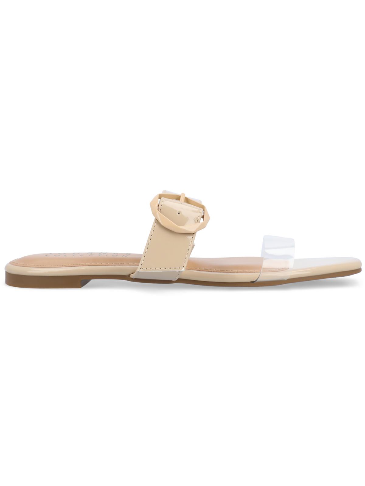 Journee Collection Womens Jeysha Slip On Buckle Slide Sandals