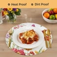 thumbnail image 4 of Spring Floral Round 13 Inch Placemats Set of 2, Summer Botanical Birds Flowers Pastoral HeatResistant Non Slip Place Mats for Dining Table, Wipeable Braided Kitchen Table Mats for Housewarming, 4 of 9