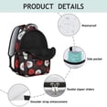thumbnail image 3 of Pioneer Flower Floral Print Pattern Backpack for School, Cute School Bag with Adjustable Shoulder Straps and Padded Back, 15.3"x11"x7.1", 3 of 4