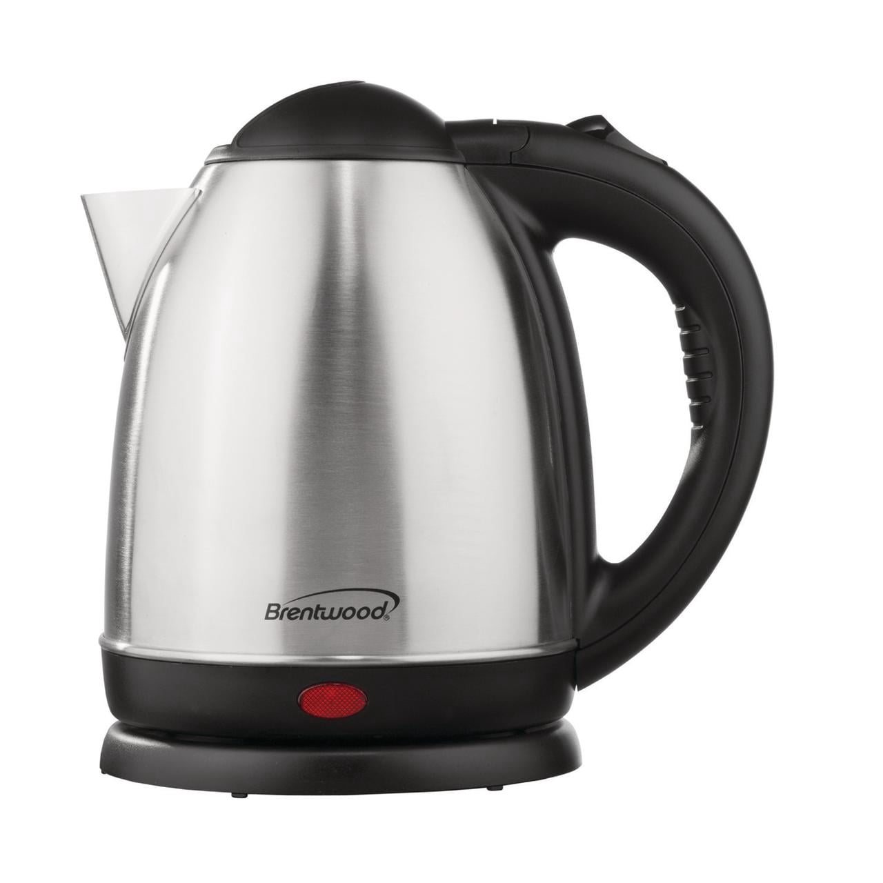 Brentwood 1.5-Liter Stainless Steel Cordless Electric Kettle, Stainless Steel