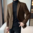 thumbnail image 4 of Nuevos trajes y blazers para hombre, conjunto informal de 2 piezas de corte entallado, ropa clásica para hombre, pantalones elegantes para ceremonia, 4 of 5
