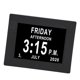 thumbnail image 3 of Reloj Digital Reloj Calendario Demencia Set de Reloj Digital de Día con Pantalla Grande de 7 pulgadas y 12 Modos de Alarma para Personas con Visión Reducida Extra Grande, 3 of 8
