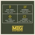 thumbnail image 4 of Energy Gum MEG Military, 100 mg de cafeína, menta ártica, 40 x 8 paquetes, 4 of 6