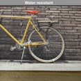 thumbnail image 6 of Ambesonne Vintage Place Mats Set of 4, Retro Bicycle on Wall, Standard Size, Grey Yellow Red, 6 of 6