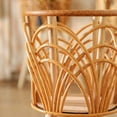 thumbnail image 6 of Natural Color Woven Planter Baskets with 3 Wooden Legs, Multipurpose Storage for Plants, Flowers, Toys, Rustic Farmhouse (Thin Weave), 6 of 6