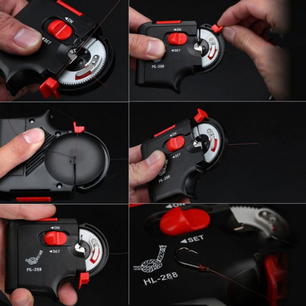 Stibadium Automatic Fishing Line Winder Outdoor Portable Electric Battery Operated Hook Tier Tying Tools