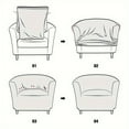 thumbnail image 6 of AIGIA Stretch Tub Chair Covers 1-Piece Club Chair Slipcover Soft Jacquard Barrel Chair Cover Armchair Slipcovers for Living Room, 6 of 9