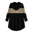 thumbnail image 4 of Sueter Para Mujer Elegantes, Winter Clothing for Women, Womens Button Down Fuzzy Jackets Lepard Color Block Sherpa Fleece Coat Outwear with Pockets Womens Long Fur Coat with Hood, 4 of 4
