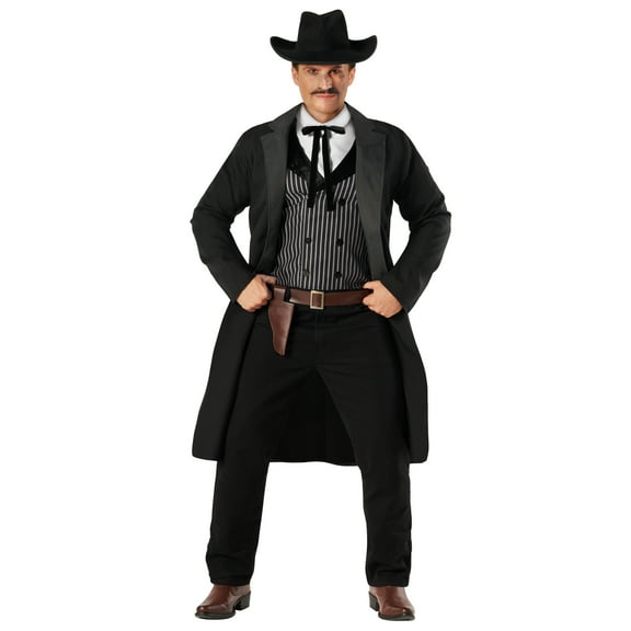 Morph Morph Wild West Cowboy Costume For Men - Western Adult Outfit For Halloween Parties, Themed Events, Dress Up Halloween Costume For Men Brown XX-Large