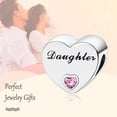 thumbnail image 2 of ROSIANNA 925 Sterling Silver Charm for Bracelets Daughter's Love Heart Charm Women Bracelet Charm, 2 of 6