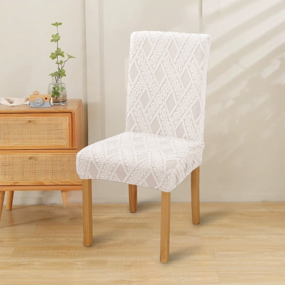 Steadline Premium Jacquard Dining Chair Cover - Elastic Full Coverage Slipcover for Kitchen and Dining Room - Non-Slip Stretchable Chair Protector - Washable Home Textile