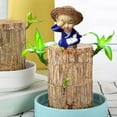 thumbnail image 4 of Brazilian Wood Potted Plant Decor Set | Mini Ornaments for Home & Office Decor | Car & Desk Decoration | Gift for Birthdays & Holidays, 4 of 6