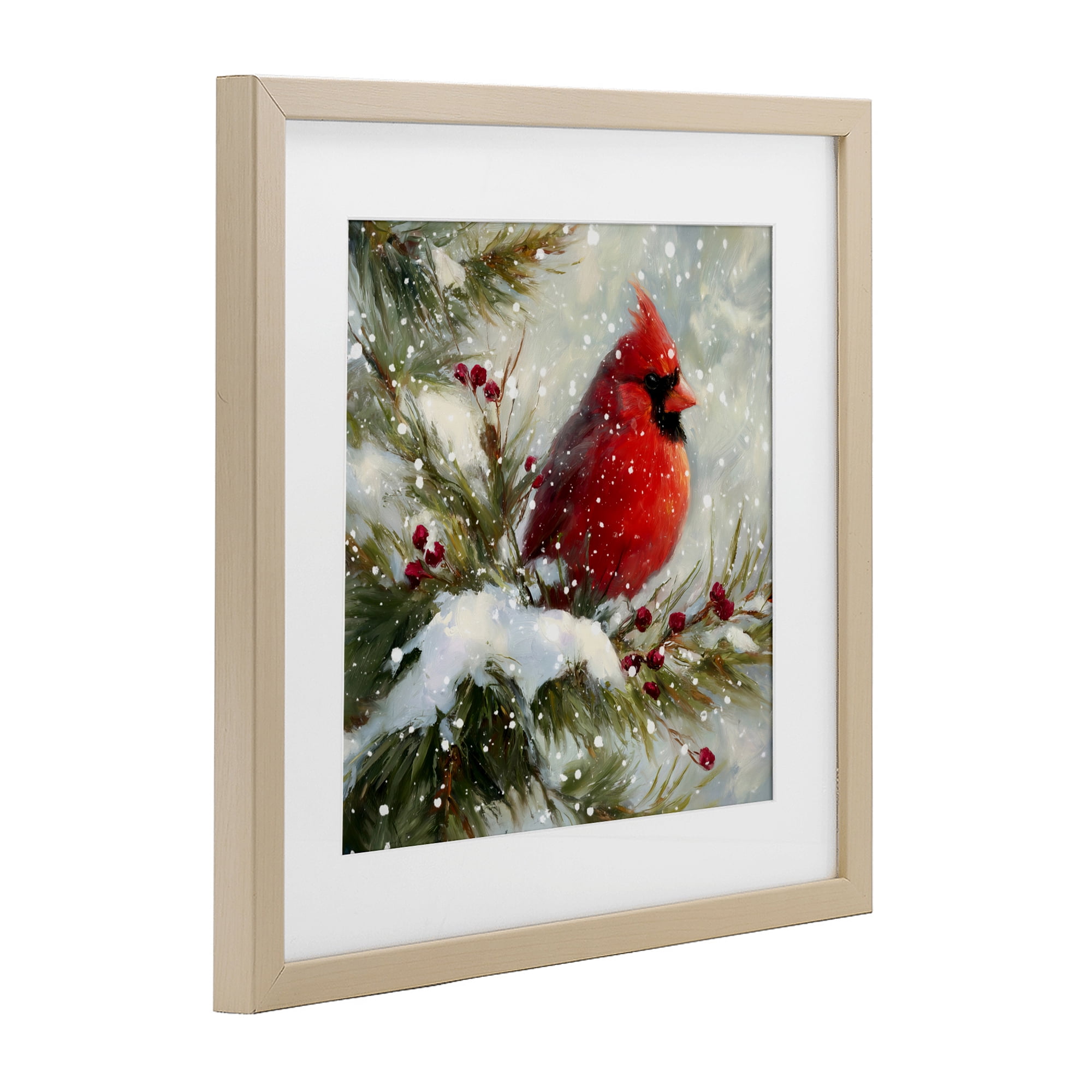 Stupell Industries Winter's Red Jewel Birch Framed Print Under Glass, design by Tina LeCour